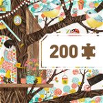 Puzzle Djeco Casuta din copac, 200 piese, 6-7 ani +, Djeco