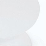 Masuta de cafea pentru gradina/terasa Aloha, Bizzotto, Ø50 x 49.5 cm, aluminiu, alb, Bizzotto