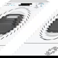 Uscator de rufe slim CANDY CSO4H7A2DE-S, Pompa de caldura, 7 kg, 14 programe, Clasa E, Wi-Fi, alb