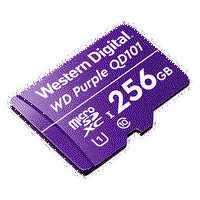 Card MicroSD 256GB, seria Purple Ultra Endurance - Western Digital, WD