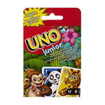 Joc de carti UNO, Mattel, Junior Uno, Animale, 3+, 2-4 ani