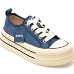 Pantofi GRYXX albastri, 3013, din material textil, Gryxx