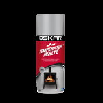 Vopsea spray temperaturi inalte Oskar, argintiu, mat, interior/exterior, 400 ml, Oskar