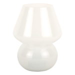 Veioză albă LED cu abajur din sticlă (înălțime 20 cm) Vintage – Leitmotiv, Leitmotiv