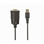 Adaptor Gembird USB-serial DB9M cu cablu 1.5m negru, ITG