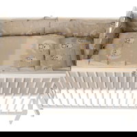 Lenjerie Bear On Moon Beige M2 4+1 piese 120x60, MYKIDS