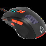 Wired Gaming Mouse with 8 programmable buttons  sunplus optical 6651 sensor  4 levels of DPI default and can be up to 6400  10 million times key life  1.65m Braided USB cable