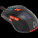 Wired Gaming Mouse with 8 programmable buttons  sunplus optical 6651 sensor  4 levels of DPI default and can be up to 6400  10 million times key life  1.65m Braided USB cable