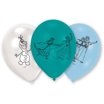 Set 6 baloane latex Frozen Multicolor 23 cm