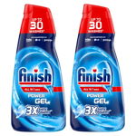 
Set 2 x Detergent pentru Masina de Spalat Vase Finish All in One Max Power Gel Regular, 30 Spalari, 600 ml
