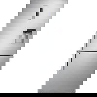 Mini frigider Retro CREATE, capacitate 107 litri, H 84 cm, ideal pentru birou/hotel/rulota, congelator 15 litri, temperatura reglabila, 2 rafturi din sticla, 1 raft otel pentru sticle, 3 compartimente pe usa, sertar fructe/legume, maner gold, negru