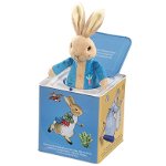 Cutie muzicala jack-in-the-box, peter rabbit, 29 cm, Rainbow Designs