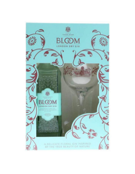 Set Cadou Gin Bloom + Pahar Copa, 40% alc., 0.7L, Anglia