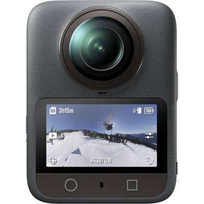 Camera video de actiune DJI Osmo 360 Standard Combo, 8K, Hyperlapse, Timelapse, RockSteady 3.0, Wi-Fi, Bluetooth, 4 microfoane (Negru), DJI