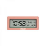 Ceas desteptator cu termometru si higrometru afisaj temperatura / umiditate / data ceas cu alarma si functie snooze backlight roz