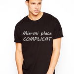 Tricou barbati negru - Mie-mi place complicat, THEICONIC