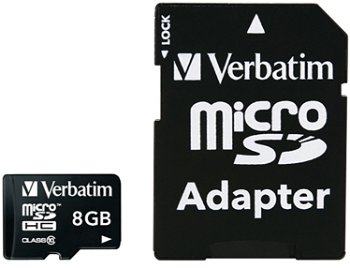 Card microSDHC 8GB VERBATIM, Class 10, Adaptor SD, VERBATIM