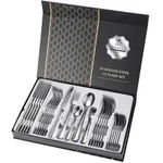 Set tacamuri 6 persoane,30piese, din inox,TRENDY'S, crom