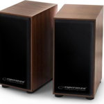 Boxe stereo lemn, EP122, model FOLK, 6 WATT, conectare USB ,4 ohm, fabricatie din lemn culoarea cires, Esperanza