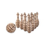 Puzzle 3D din lemn - Mini Bowling, 131 piese | EWA, EWA