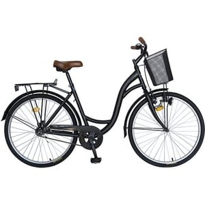 Bicicleta City VELORS V2694ANM, 26", cadru otel, negru-maro