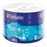Mediu optic CD-R 52X 700MB 50PK SHRINK, Verbatim