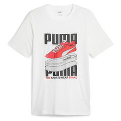 Tricou de bumbac cu imprimeu logo, Puma