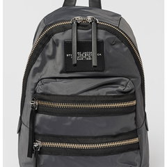 Marc Jacobs, Rucsac cu buzunare frontale The Biker, Gri inchis