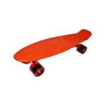 Placa skateboard, roti silicon, 73 cm, portocaliu, 