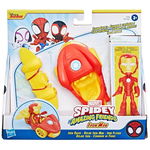 SPIDEY PRIETENII EXTRAORDINARI SET MASINUTA SI FIGURINA SI ACCESORIU IRON MAN, Hasbro