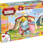 Puzzle de colorat maxi, Dumbo, 35 piese, Lisciani