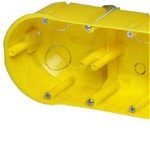 Cutie Flush cvadruplu galben 60mm șuruburi PK-4x60 (0235-0N), Elektro-Plast