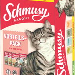 SCHMUSY Ragout Pachet plicuri pentru pisici, în gelatină 12 x 100g, Schmusy