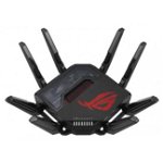 Router Gaming Wireless ASUS ROG Rapture GT-BE98, Quad-Band, WiFi 7, Gigabit, 25000 Mbps, 8 Antene (Negru), ASUS
