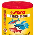 SERA FLAKE MENU Hrană completă fulgi pentru peşti ornamentali 150ml, SERA