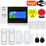 Sistem inteligent de alarmă la domiciliu WiFi/GSM, compatibil Tuya, eMastiff, Tenq RS