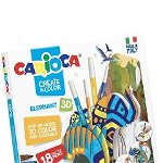 Set creativ Carioca, Create & Color, Elefant 3D