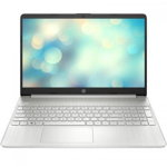 Laptop HP 15s-fq0009nq cu procesor Intel® Celeron® N4120 pana la 2.60 GHz, 15.6", HD, 4GB DDR4, 256GB SSD, Intel® UHD Graphics 600, Free DOS, Natural Silver