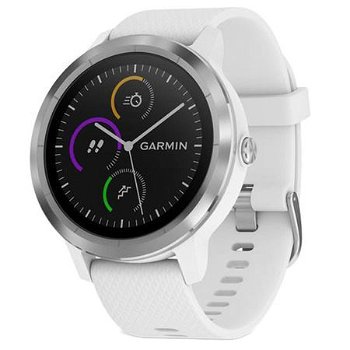 Smartwatch Garmin Vivoactive 3 GPS Argintiu Curea silicon Alba