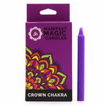 Lumanari Magice (pachet de 12) - Violet - Chakra Coroanei, 