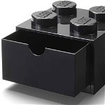Sertar de birou lego 2x2 negru, Lego