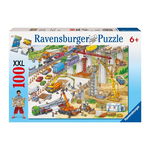 Ravensburger - Puzzle Teren de constructii, 100 piese