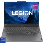Laptop Gaming Lenovo Legion Slim 7 16IRH8 cu procesor Intel® Core™ i9-13900H pana la 5.40 GHz, 16inch, 3.2K, IPS, 165Hz, 32GB, 1TB SSD, NVIDIA GeForce RTX 4070 8GB GDDR6, No OS, Gri, Lenovo