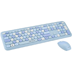 Kit wireless tastatura + mouse Serioux Colourful, albastru, SERIOUX