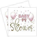 Servetel Baby Shower roz 33x33cm 2 set SLOG-053301, Galeria Creativ