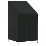 Husă scaun de grădină, negru, 70x70x85/125 cm, Oxford 420D, Casa Practica