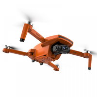 Drona SLX SG108 PRO cu 2 acumulatori, 4K HD 5G WIFI GPS FPV, dual camera, stabilzator pe 2 axe, capacitate baterie: 7.4V 3000mAh, autonomie zbor ~ 25 de minute, distanta maxima de control 1000 m, portocalie, SLX