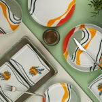 Set de cină, Multicolor, 27 cm, Kütahya Porselen