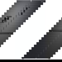 Side by side Samsung, 488L, No Frost, Clasa E, Twin Cooling Plus, Dozator apa, H 179 cm, Dark Inox, RF48A401EB4/EO