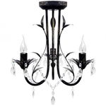 Candelabru art nouveau cu cristale și 3 socluri